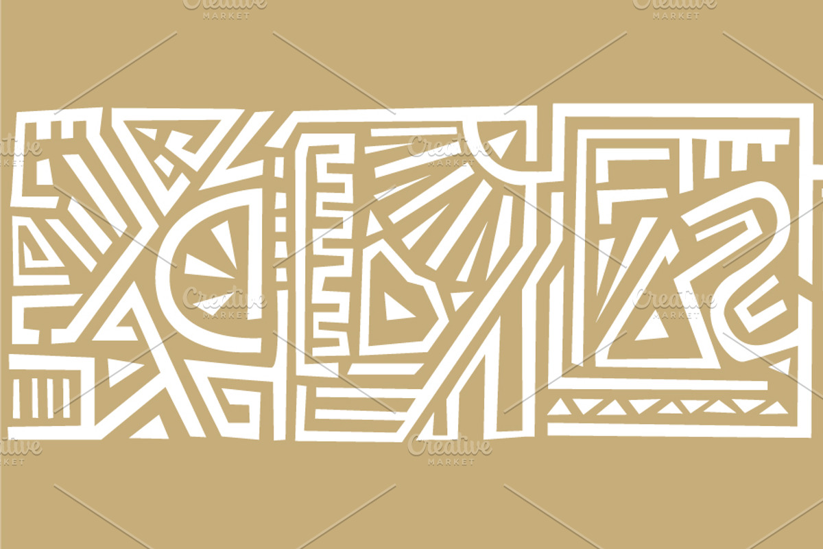 Ethnic Or Aztec South America Patter, a Pattern Graphic by Black White Mouse Design