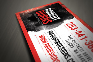 Grunge Business Card Template 03