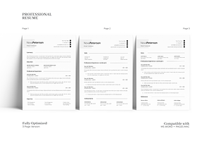 Minimal Resume Design Template