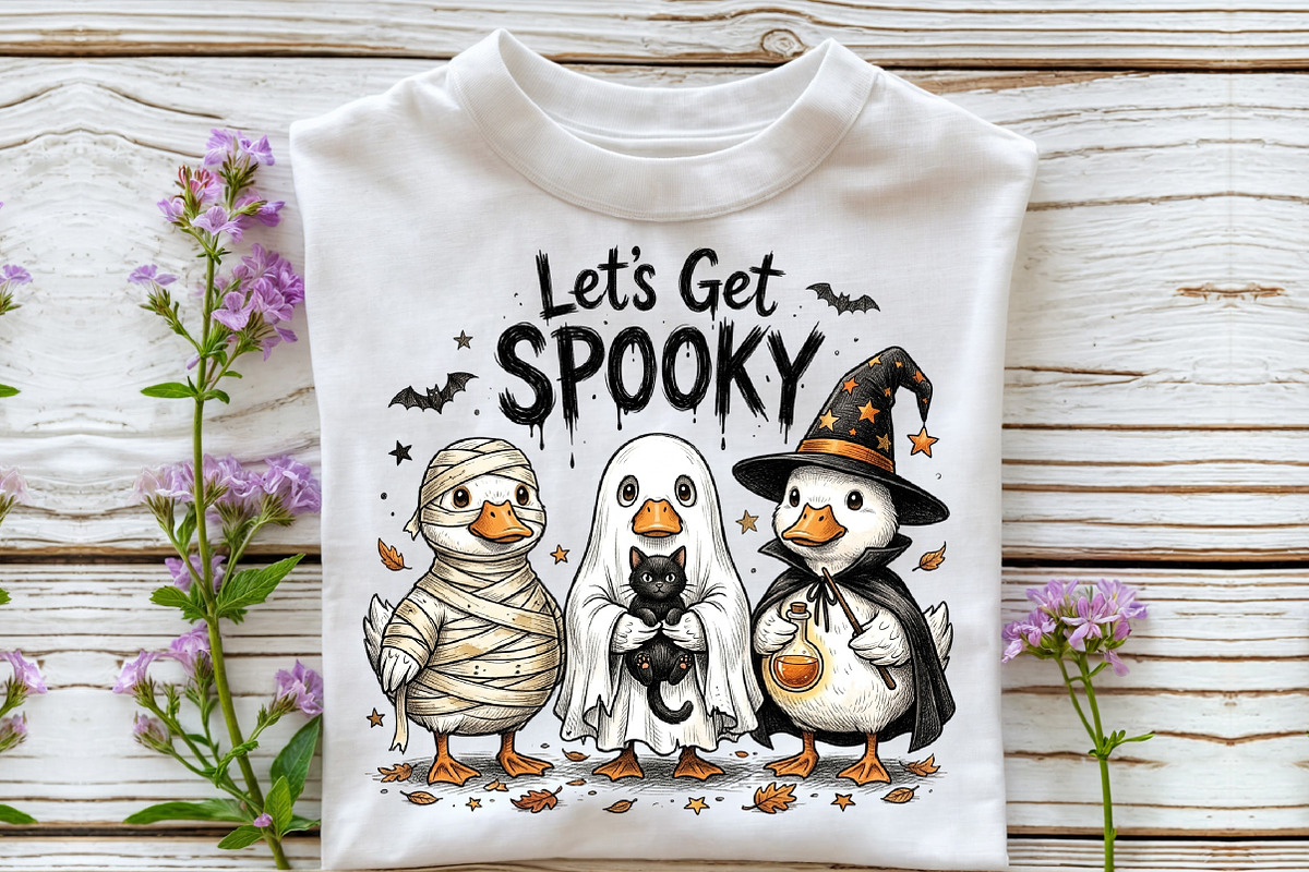 Funny Halloween Spooky Ghost Goose, a Work Illustration by Sublimation Artist (Photo 3 of 9)