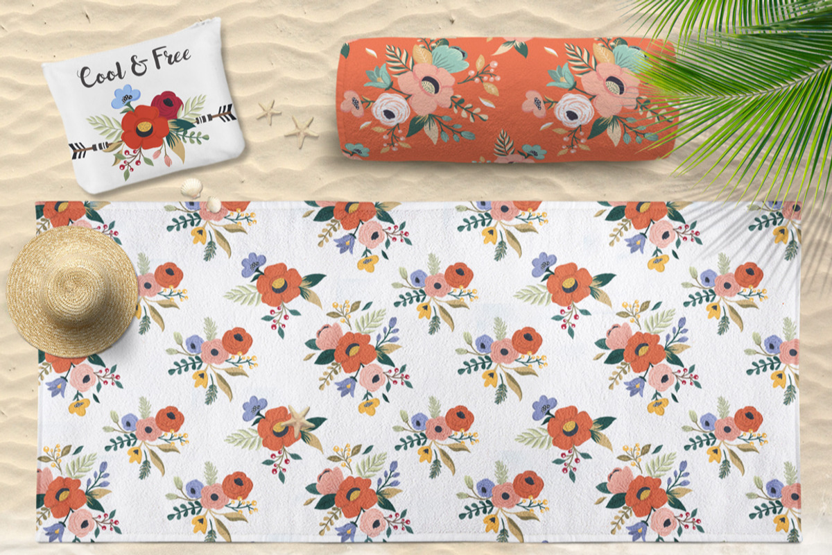 Hand Drawn Flower Patterns, a Pattern Graphic by Dasha_D (Photo 4 of 8)