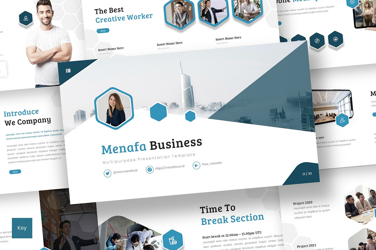 Menafa - Keynote Template, a Presentation Template by inspirasign (Photo 1 of 4)