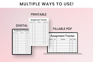 Printable Assignment Tracker Temp