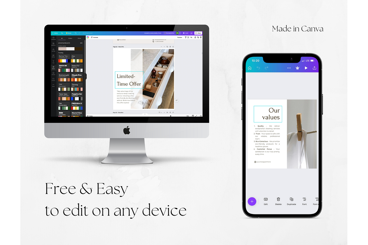 100 Cleaning Business Story Template, a Social Media Template by PatternLab. (Photo 8 of 9)