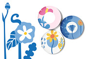 Naive meadow. Vector elements, a Decorative Illustration by Oliana Moroz (Thumbnail 9 of 20)