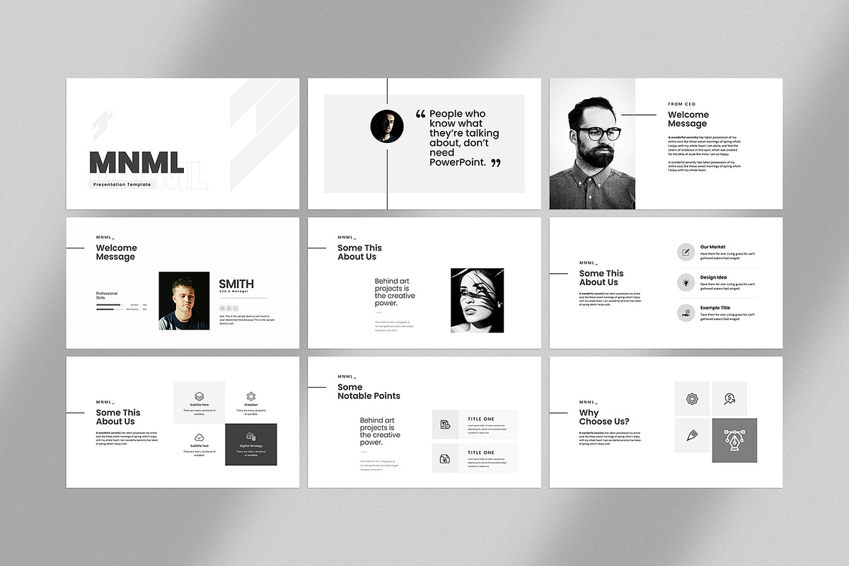 Minimal Presentation Template, a Presentation Template by evgenystudio (Photo 9 of 21)