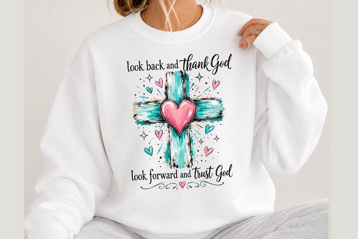 Christian Cross Sublimation Design, a Seasonal Illustration by DreamCafeArt (Photo 3 of 5)