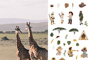 Summer collection, girls on safari, an Animal Illustration by Yana_mide (Thumbnail 6 of 9)