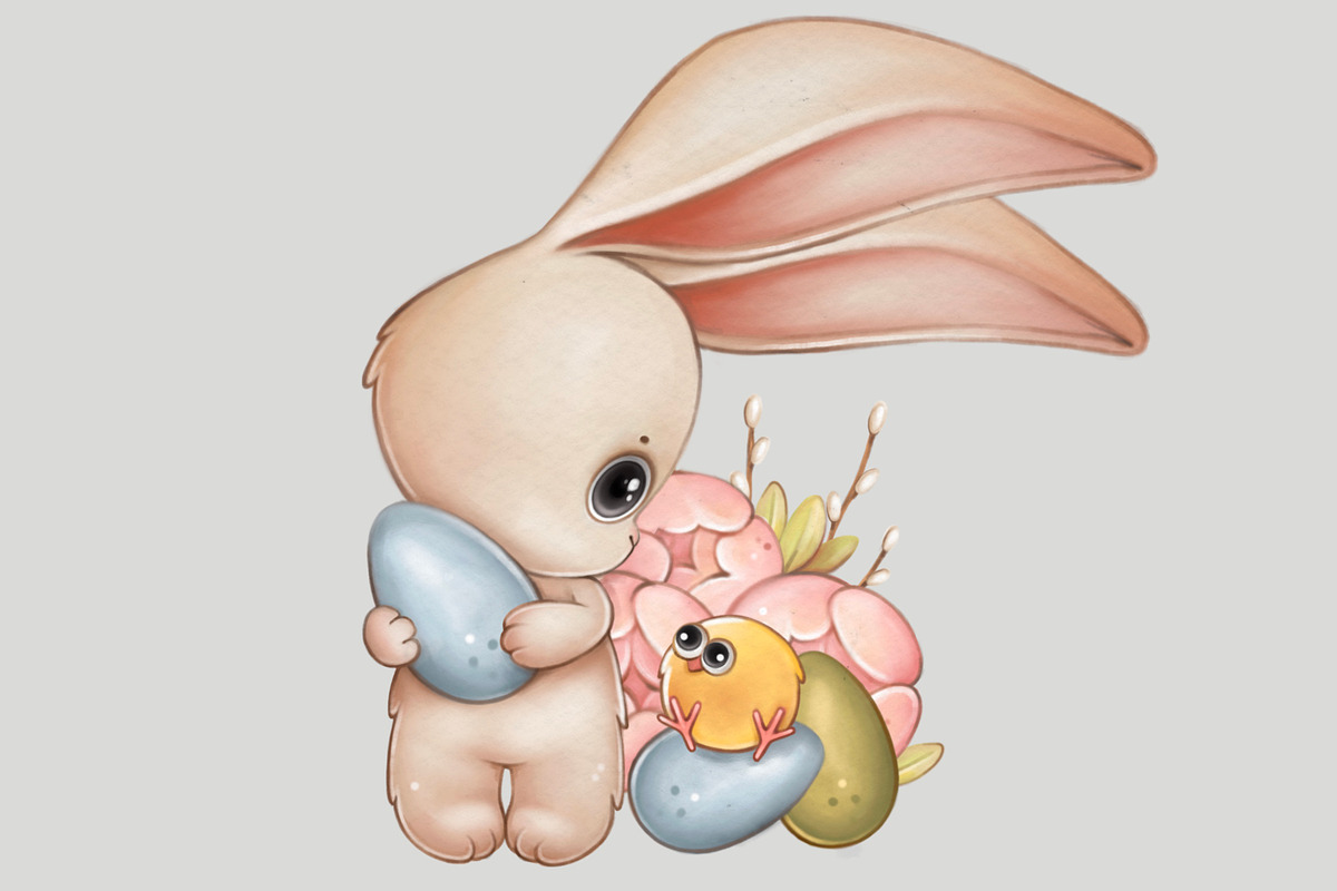 Easter bunny,Easter rabbit, an Animal Illustration by designs.svkl (Photo 6 of 10)