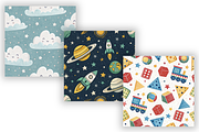 Toy Seamless Pattern Scrapbook Paper, a Pattern Graphic by FloridPrintables (Thumbnail 5 of 10)