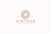 Circle Linear Geometric Logo Vintage, a Branding & Logo Template by Signatoro (Thumbnail 2 of 2)