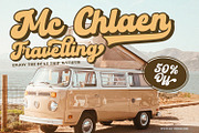 Vintage Round, a Script Font by Vintage Division (Thumbnail 3 of 10)