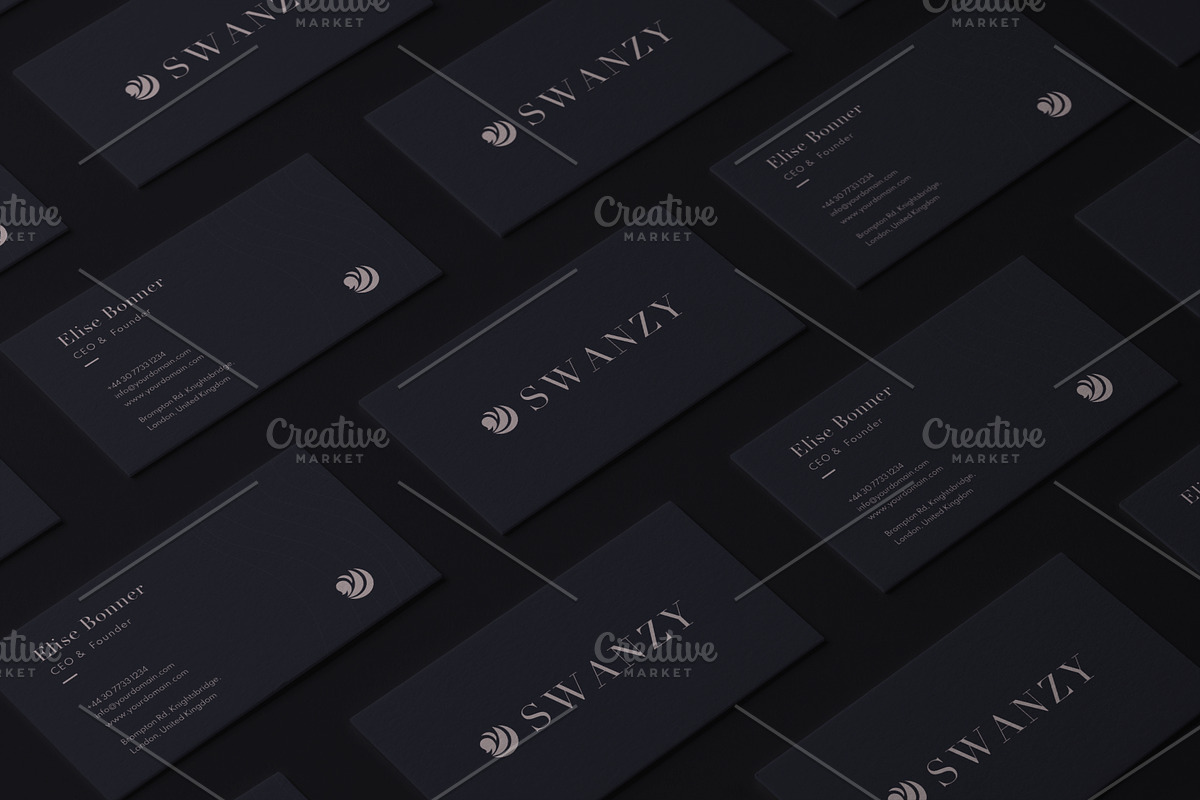 Swanzy Business Card Template, a Business Card Template by Biruoh (Photo 2 of 4)