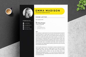 Clean & Modern Resume Template Word