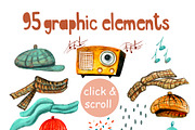 Watercolor fox rabbit autumn clipart, an Object Graphic by NataLyaroArt (Thumbnail 12 of 14)