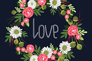 Flowers + Alphabet, a Decorative Illustration by YuliaBiser (Thumbnail 8 of 9)