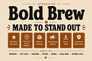 Bold Brew – Bold Retro Display Font, a Slab Serif Font by Wow Magic (Thumbnail 2 of 5)