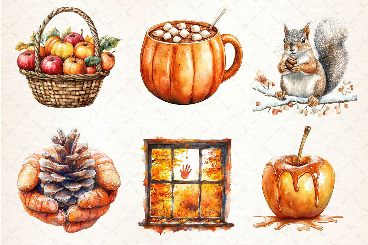 Autumn Chilly Morning Clipart, an Illustration by Dream Creation (Photo 4 of 6)