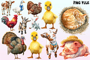 Cute on the Farm on the Animals, a Graphic by CitraGraphics (Thumbnail 2 of 4)