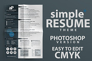 Simple Resume, a Resume Template by VladAlexandru93 (Thumbnail 1 of 5)