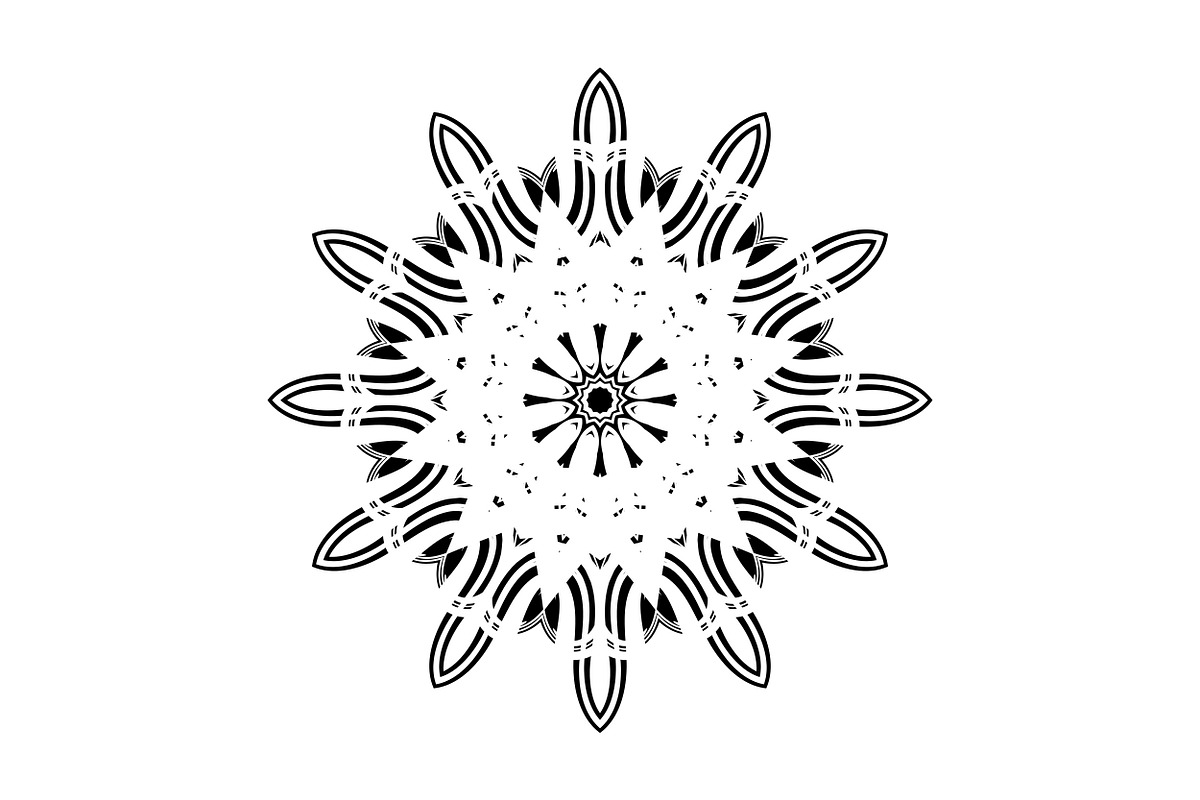 Elegant Mandala Line Art Collection, a Decorative Illustration by NJ Himel (Photo 15 of 101)