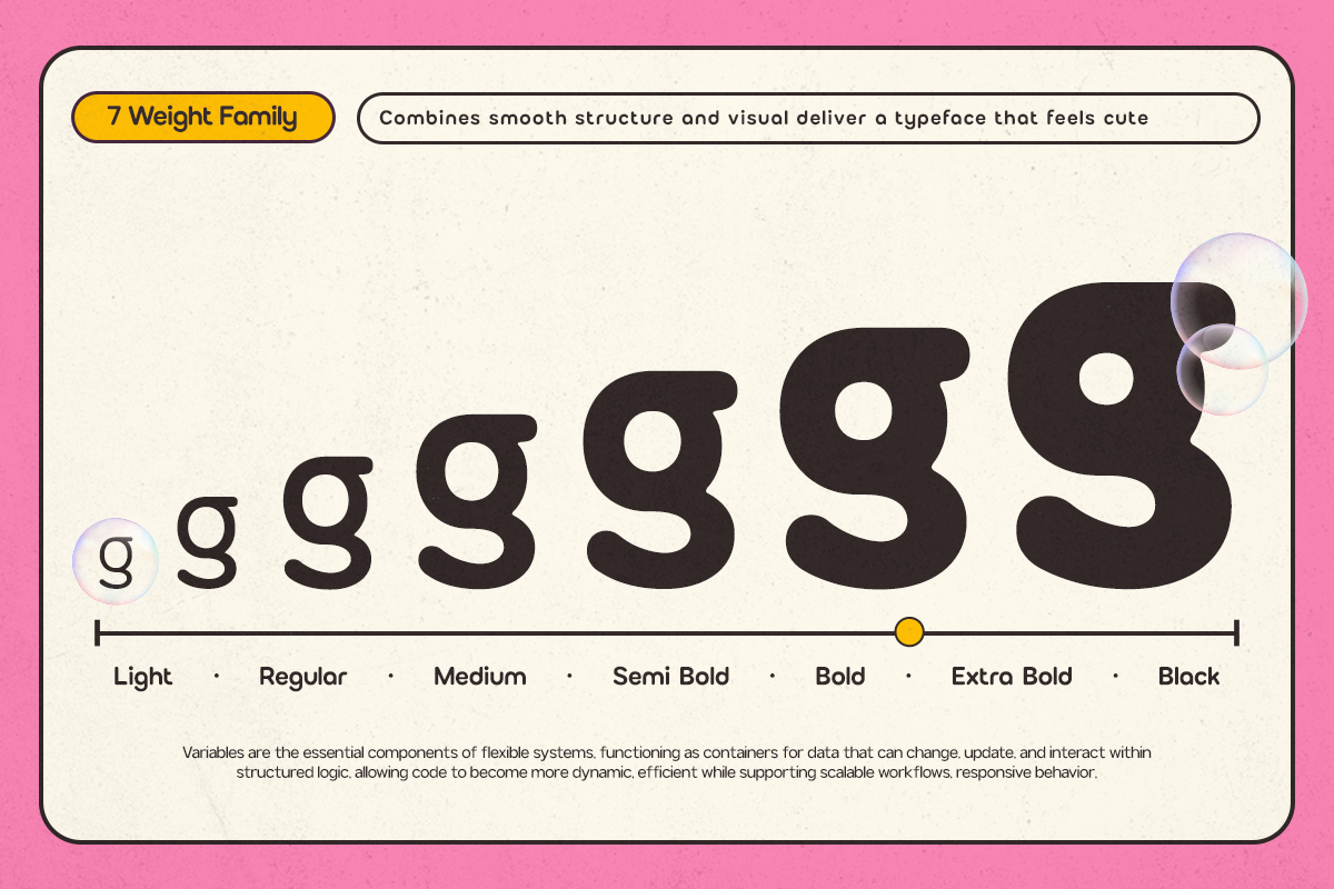 GC Bumble – Rounded Sans Display, a Sans Serif Font by Glyphonic (Photo 8 of 15)