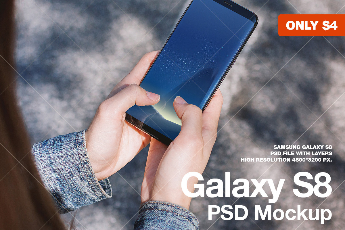 New Modern Galaxy S8 Street Mockup, an Android Mockup by StartMockups.com (Photo 2 of 2)