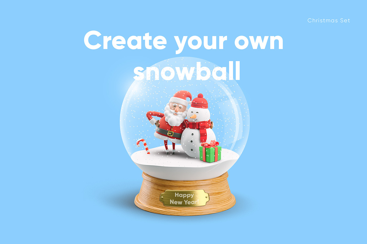 Santa Claus. Christmas Set., a Decorative Illustration by Best Pixels™ (Photo 7 of 8)