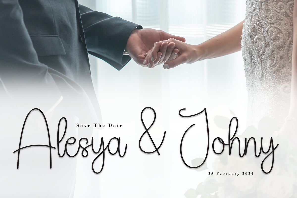 Wedding | Script Font, a Handwritten Font by Scratchones (Photo 3 of 8)