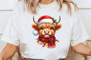 Cute Christmas Highland Cow Clipart, an Illustration by Libby Wishes (Thumbnail 7 of 7)