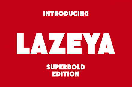 Lazeya - Bold Font