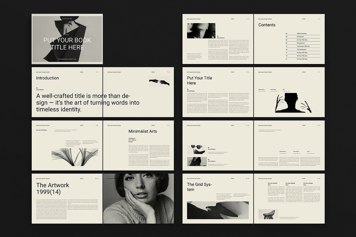 Book Title Layout Design Landscape, a Magazine Template by DesignCrest (Photo 14 of 15)