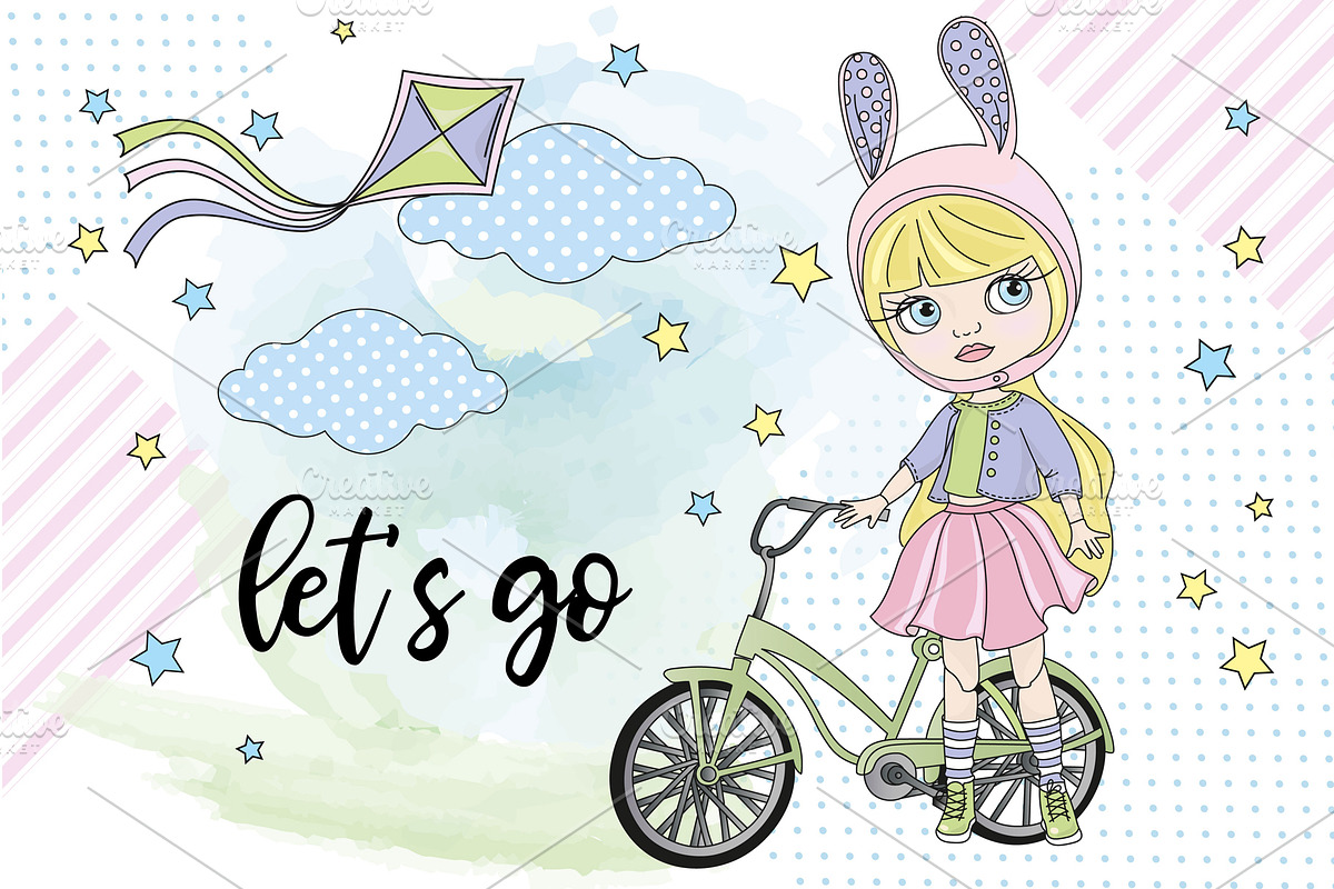 BLYTHE GIRLS Doll Illustration, a Decorative Illustration by FARAWAYKINGDOM (Photo 4 of 8)