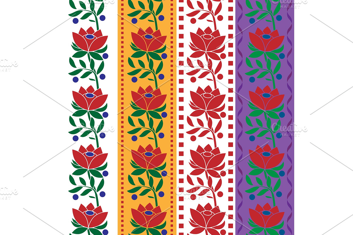 Czech folk pattern, a Pattern Graphic by Flying tambourine
