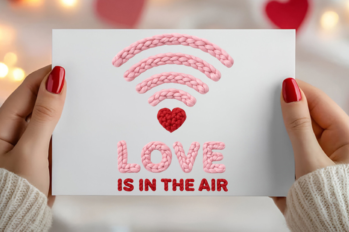 Valentine Love Wifi PNG, Valentine, an Illustration by Canvas Craft (Photo 3 of 7)