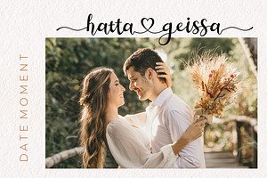 Hatta Geissa - Romantic Script Font