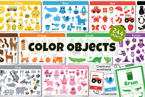 Color Objects Clipart Collection