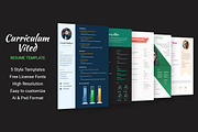 Curriculum Vited - Resume Template, a Resume Template by Ted-sign (Thumbnail 1 of 8)