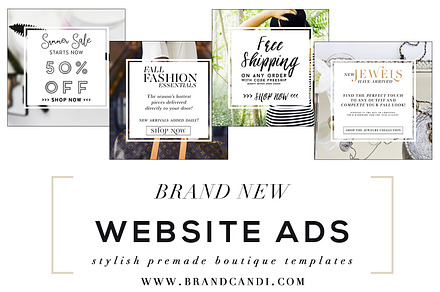 Boutique Website Ads, a Websites & App Template by Brand Candi