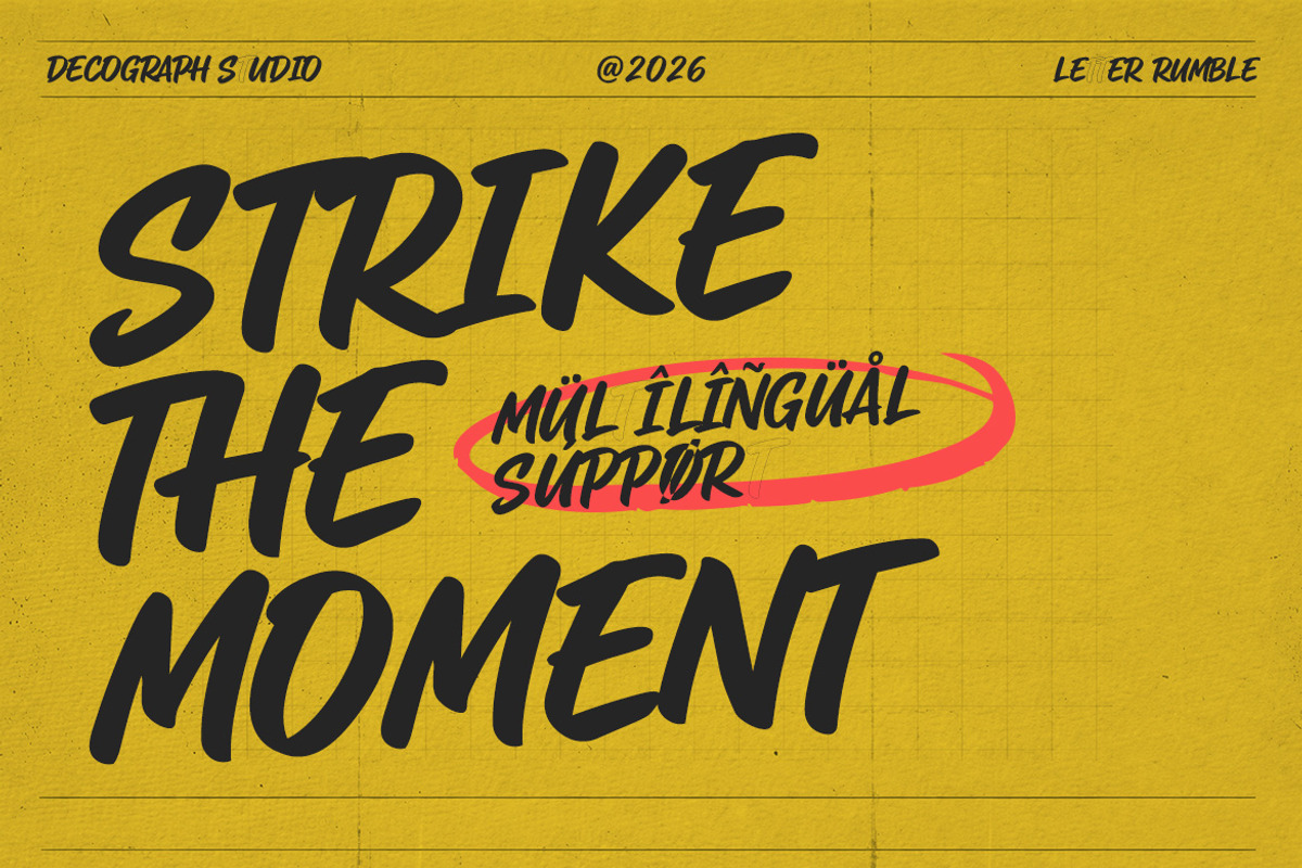 Letter Rumble – Marker Brush, a Handwritten Font by decographstud (Photo 4 of 7)
