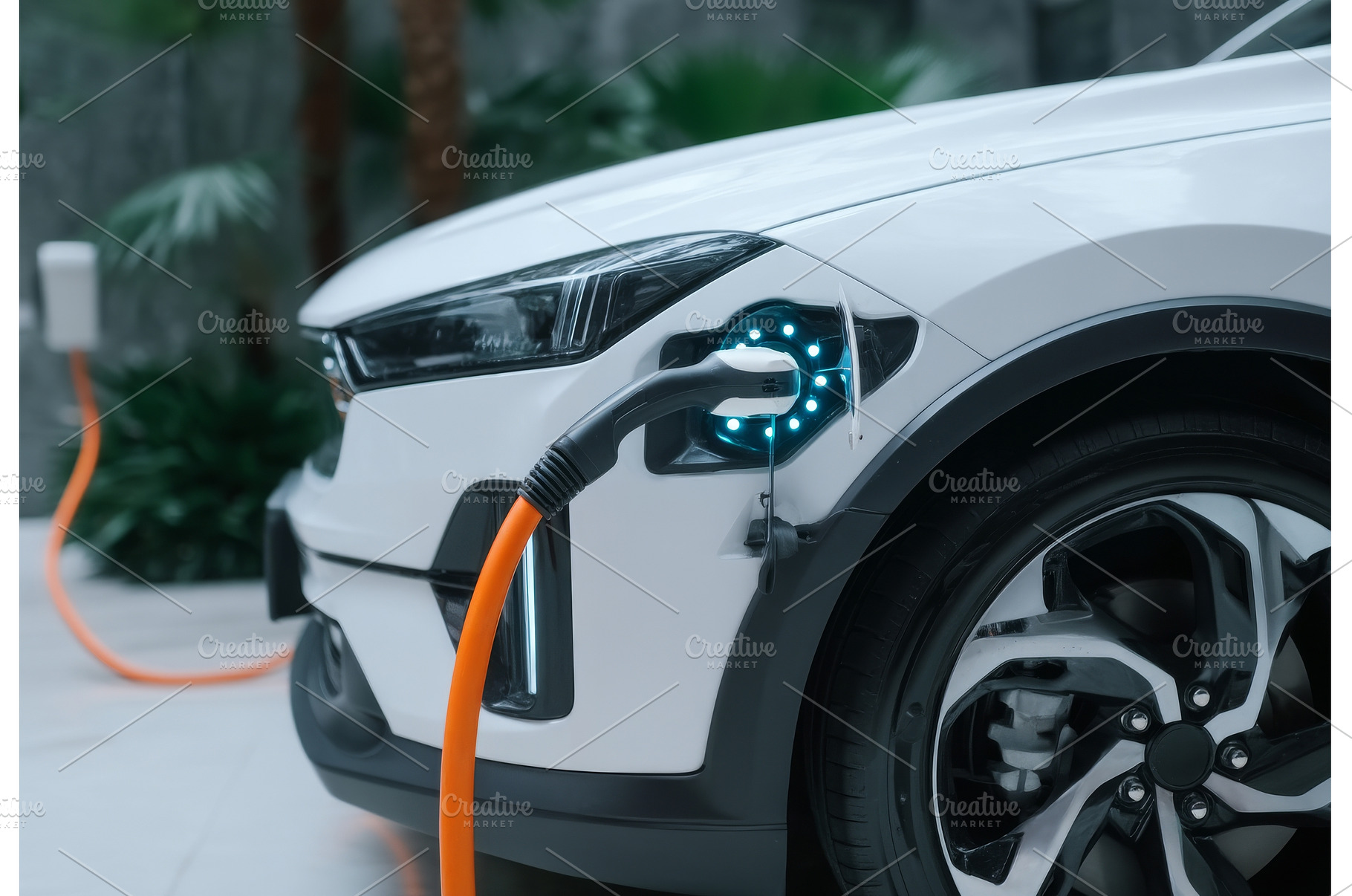 Electric cars are charging at the, a Business Photo by ZinetroN
