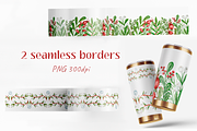 Christmas Decorations Watercolor Set, a Seasonal Illustration by Irina Avdeeva (Thumbnail 11 of 13)
