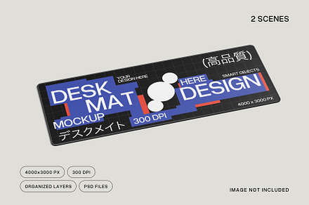 Desk Mat Mockup, an Advertising Mockup by vectorstockstudi0