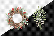 Cozy Rustic Christmas Clipart Bundle, an Illustration by Creative Art (Thumbnail 7 of 10)