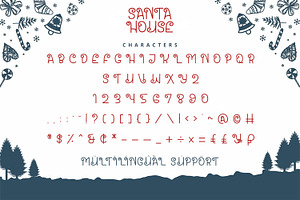 Santa House - Christmas Font