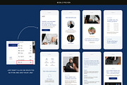 Blue Business Website Template, a Landing Page Template by Studio K (Thumbnail 2 of 6)