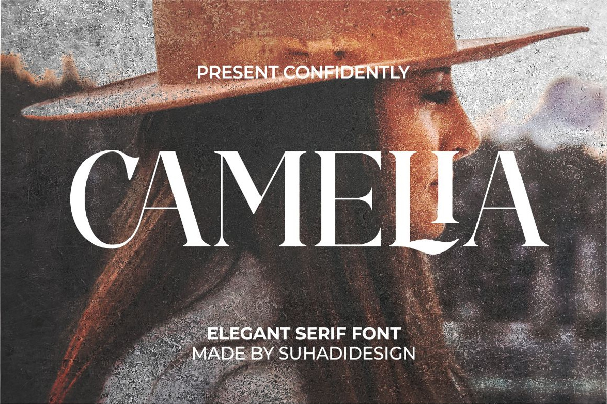 Camelia elegant serif font, a Serif Font by suhadidesign (Photo 1 of 9)