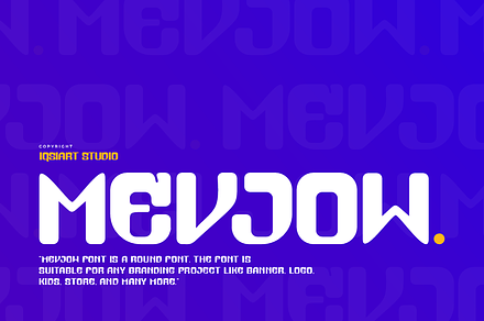 Mevjow - Round Font, a Sans Serif Font by Iqsiart Studio