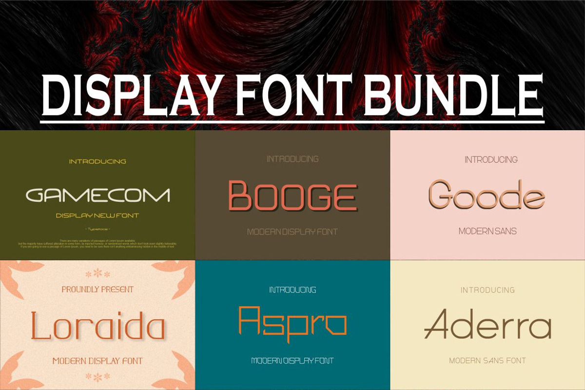 DISPLAY FONT BUNDLE, a Sans Serif Font by MaikoHatta