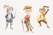 Fairy tale watercolor set, an Illustration by Love Watercolor Store (Thumbnail 2 of 9)